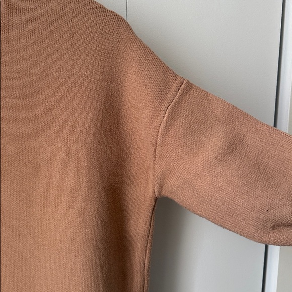 Mango Cozy Tan Open-Front Cardigan Sweater - Picture 6 of 6
